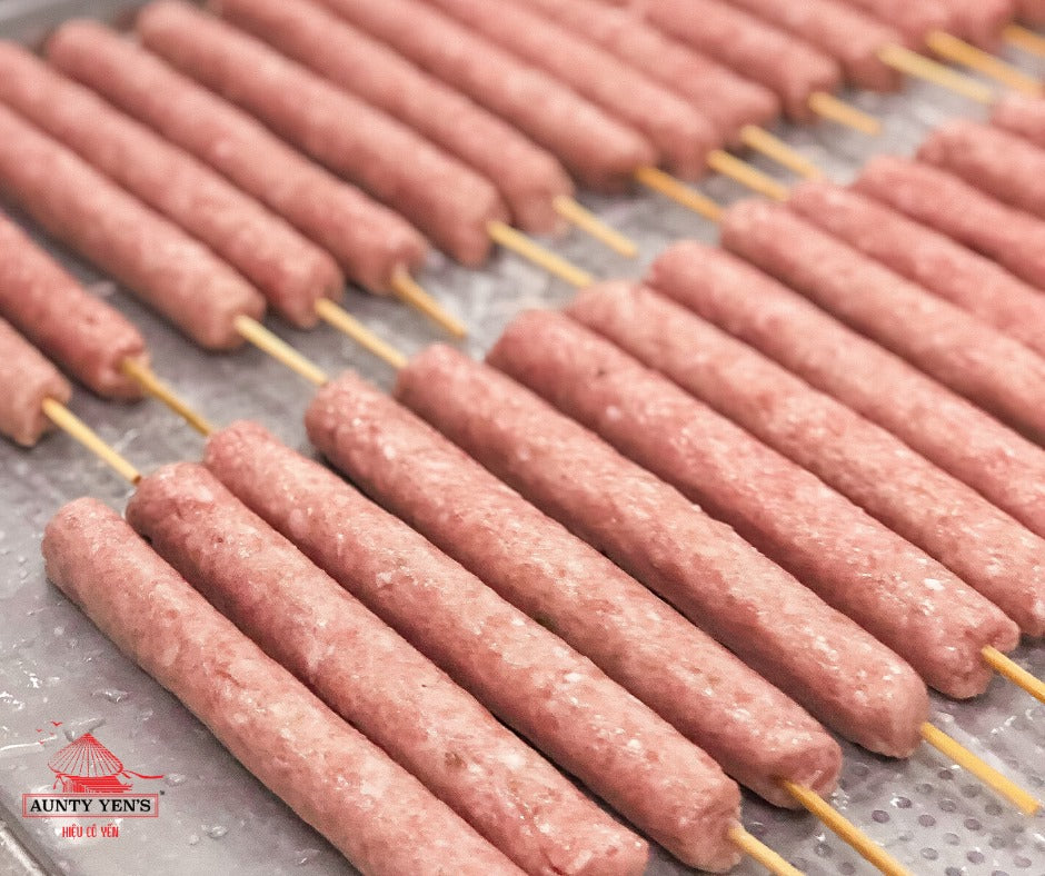 BBQ PORK SKEWERS (Nem Nướng): Authentic Vietnamese Grilled Pork Skewers | Savoury & Flavourful