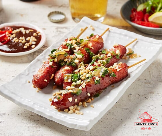 BBQ PORK SKEWERS (Nem Nướng): Authentic Vietnamese Grilled Pork Skewers | Savoury & Flavourful